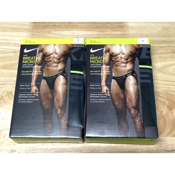 NIKE DRI-FIT Breathe Micro Jockstrap Black Neon - Picture 4 of 4